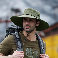 Men's Summer Waterproof Sun Protection Bucket Hat