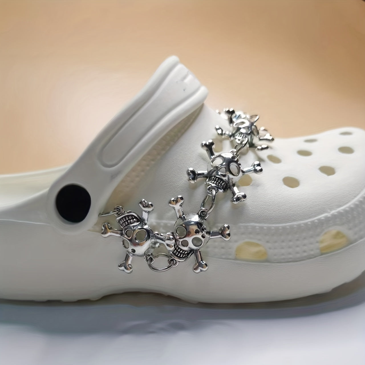 Punk Skull Chain for Crocs Kids