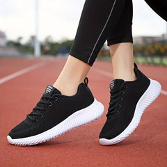 Breathable Lace Up Platform Casual Sneakers Women's Footwear