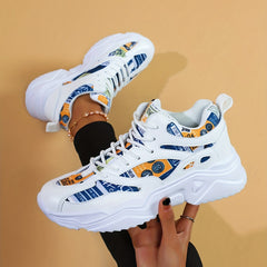 Women's Comfort Running Shoes Lace Up Walking Shoes