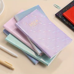 Laser A6 English Plan Book Planner Thin Weekly Calendar Schedule Book