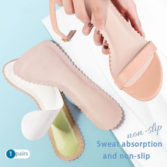 Anti Slip Leather Insoles Sandals Sweat Absorbent Deodorant Pads