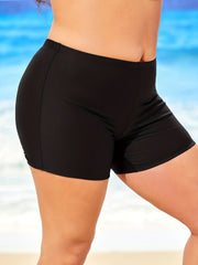 Modest Tankini Set Women's Plus Striped Cami Top & Boyshorts Swimsuit