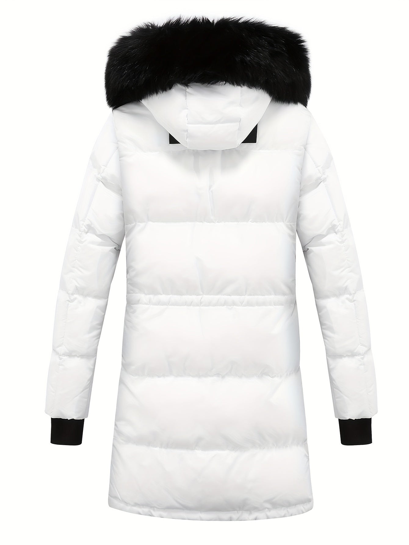 Women's Winter Down Jacket Faux Fur Collar Hooded Coat