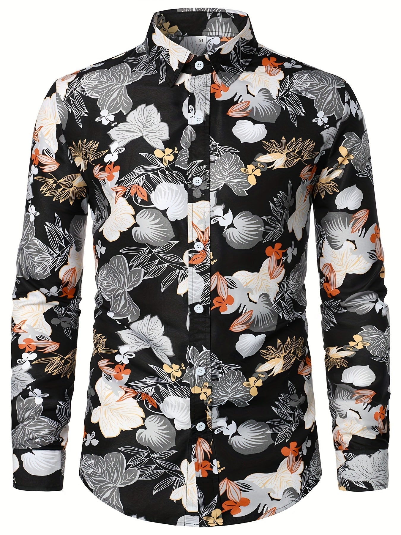 Men's Casual Slim Fit All Over Print Shirt