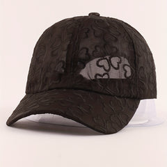 Flower Embroidery Mesh Baseball Cap Sunshade Dad Hat Lightweight Sun Hats