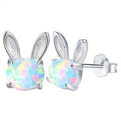 Girl's Rabbit Earrings Fashionable Earrings Accessories