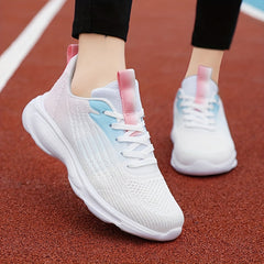 Women's Gradient Soft Running Shoes Non Slip Outdoor Sneakers