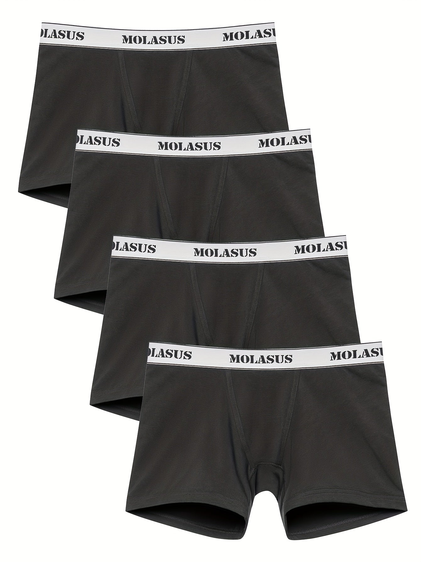 4 Pack Plus Size Panties Set Women's Plus Boyshorts