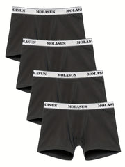4 Pack Plus Size Panties Set Women's Plus Boyshorts
