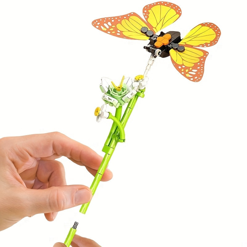 Flower Art Master Insect Flower Branch Eternal Flower Ornament Building Block