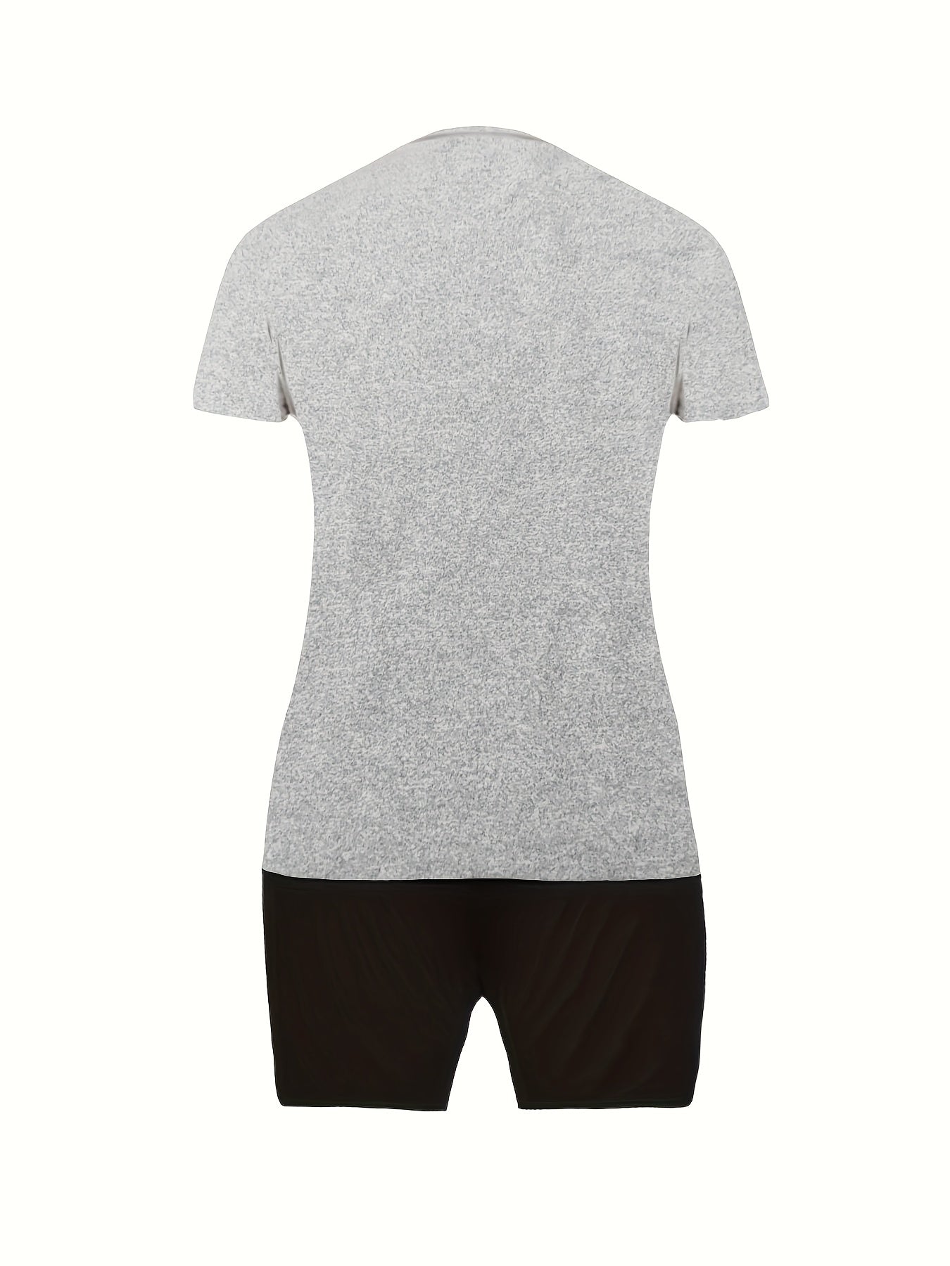 Happy Birthday Print Two Piece Set Short Sleeve Crew Neck Casual T Shirt & Short