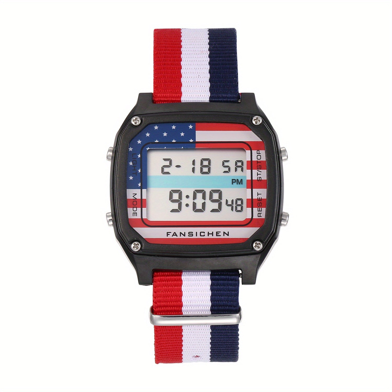 Kids' Digital Watch with Nylon Band and Alarm Clock