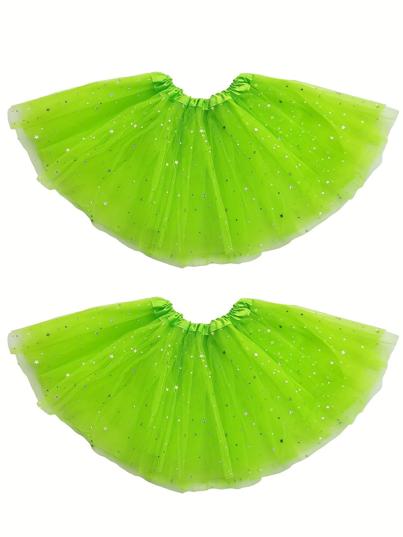 Girls Sequin Stars Tutu Skirt For Birthday Ballet Dance Princess Costume