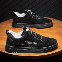 Men's Letters Print Lace-up Sneakers Skate Shoes
