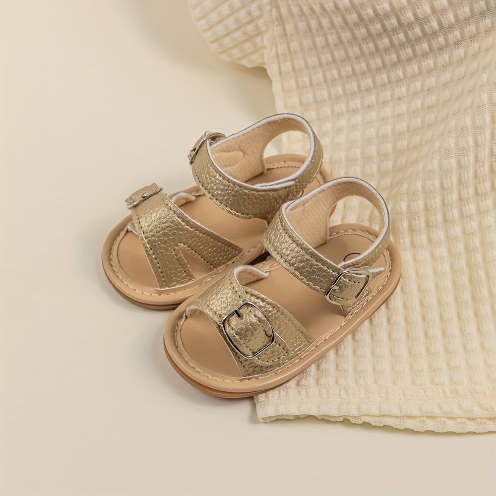 Baby Girls Open Toe Sandals Lightweight Breathable Non-Slip for Summer Vacation