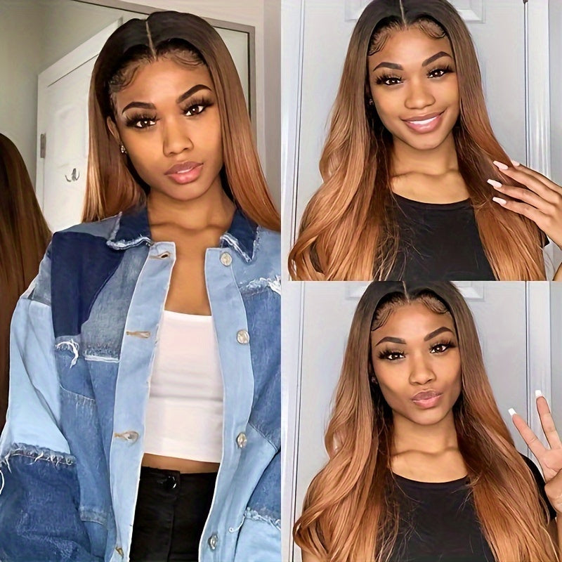 T1B 30 Straight Human Hair Wigs 4x4 Lace Front Human Hair Wigs