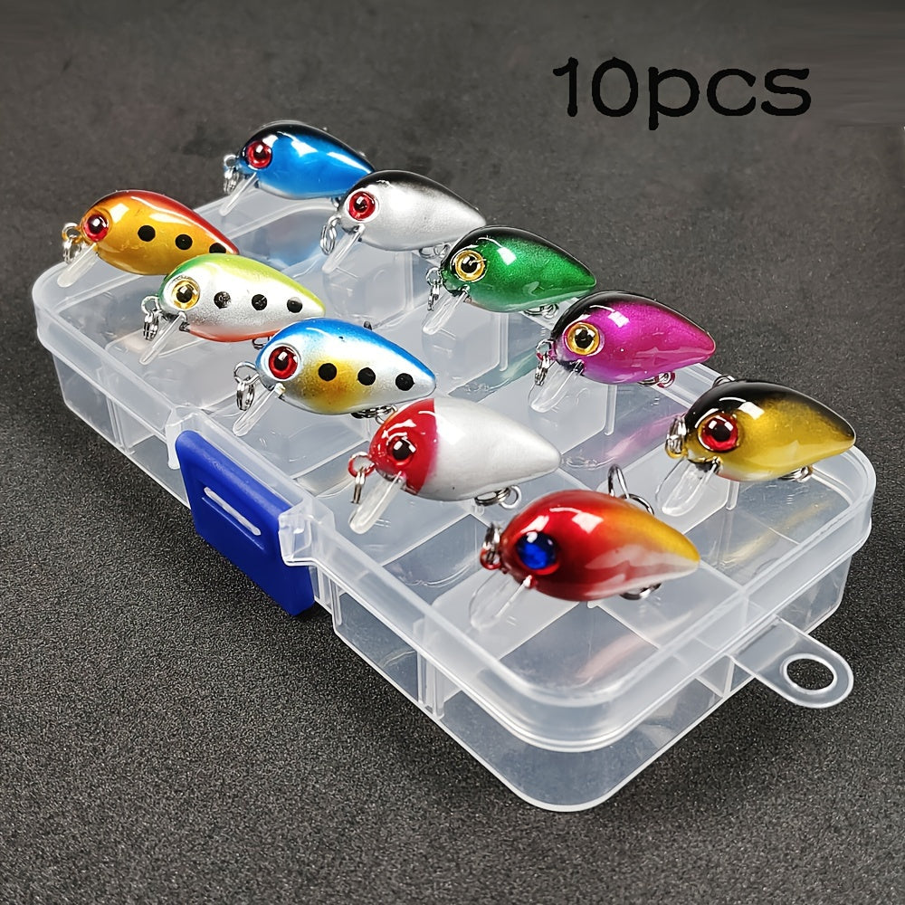10pcs 1 6g Mini Topwater Crankbait Fishing Lures