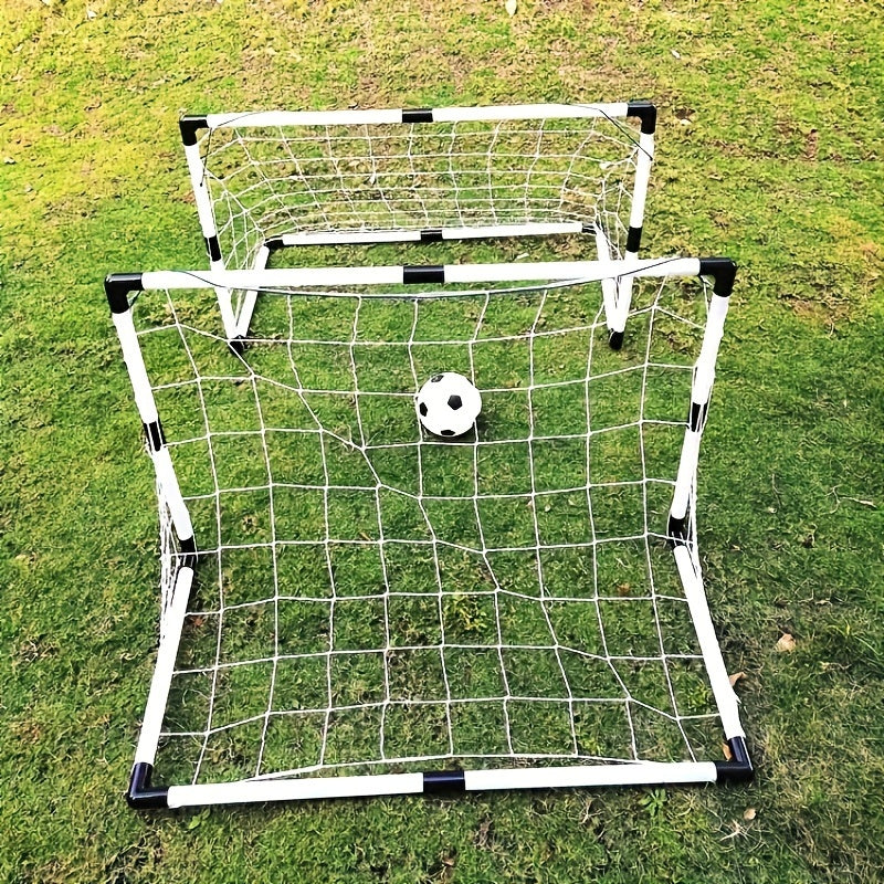 2pcs Plastic Soccer Goal Portable Backyard Training Soccer Goal