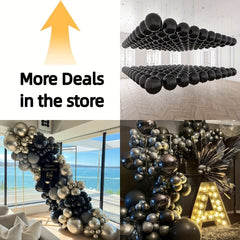 52pcs 30-48cm Round Helium Balloons for Party Backdrop Decorations