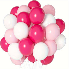 60pcs Pink Latex Balloons Wedding Birthday Anniversary Graduation