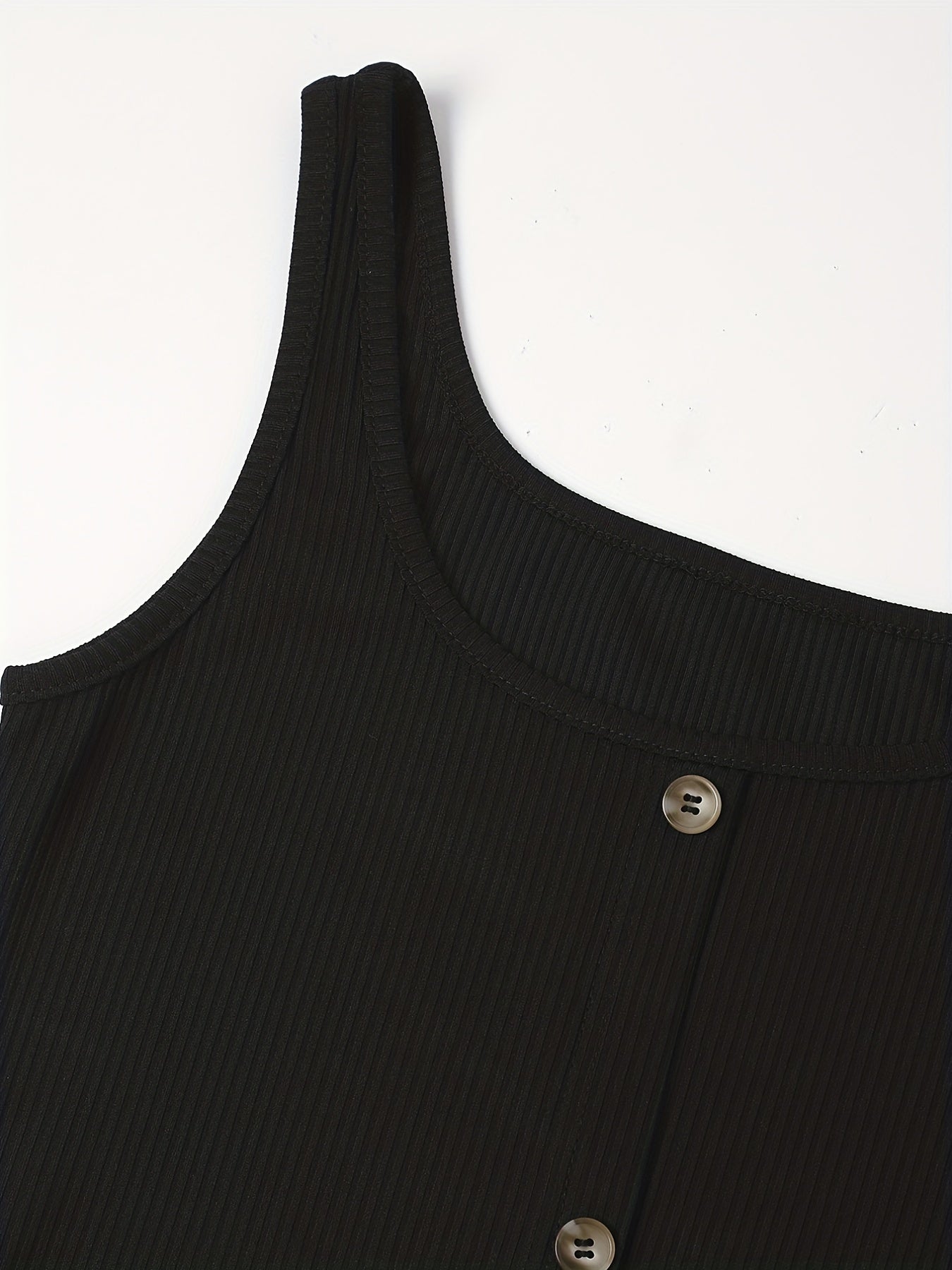 Ribbed Knit Scoop Neck Tank Dress