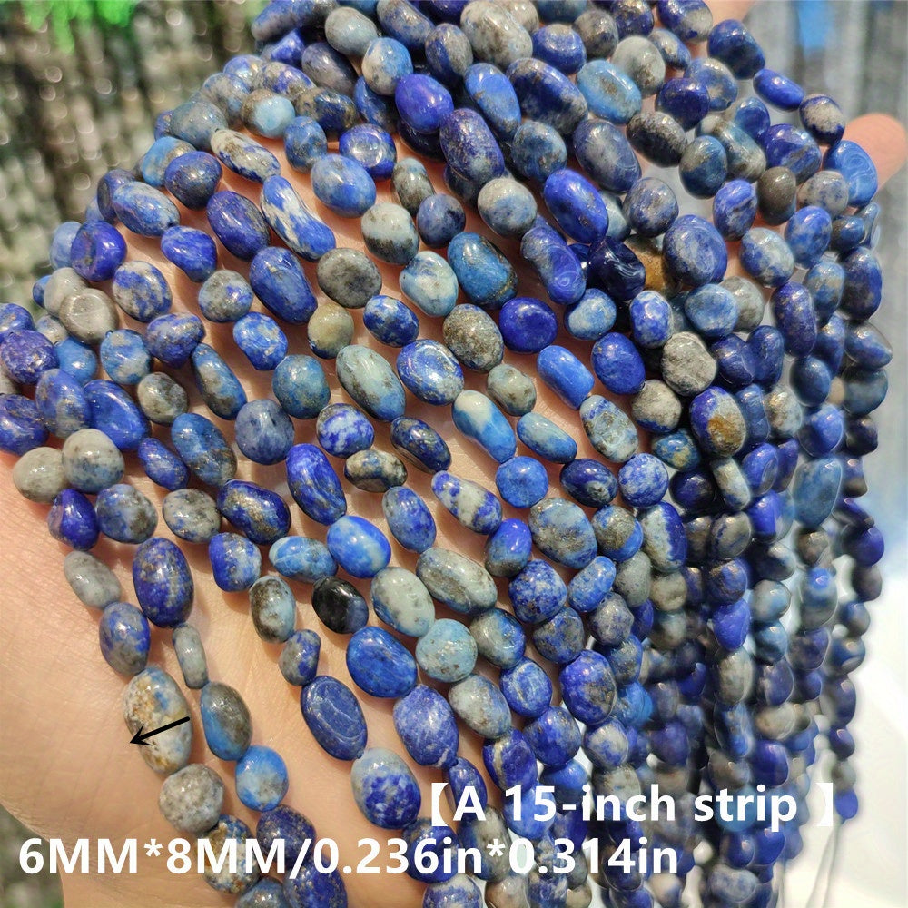 Lapis Lazuli Beads Jewelry Bracelets Necklaces DIY Accessories