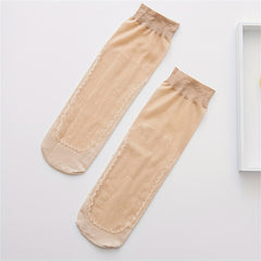 10 Pairs Solid Crew Socks Women Stockings