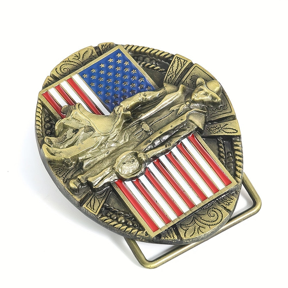 Zinc Alloy Metal Belt Buckle Retro Casual Belt Buckle Ring