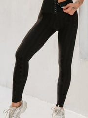 Women's High Waist Textured Yoga Leggings