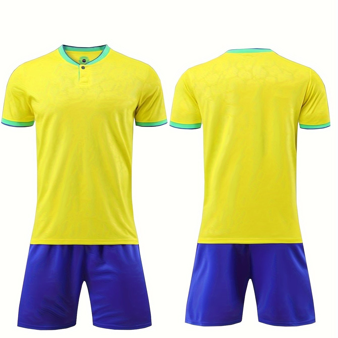 2pc Boys 10 Sports Football Training Outfit Quick Drying T-shirt&Shorts Kids