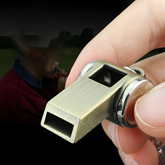 Retro Style Wire Whistle Key Chain Outdoor Lifesaving Referee Whistle