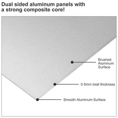 10pcs Aluminum Panel 10x10x0.05cm Craft Supplies Set