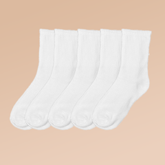 5 Pairs Women's Sports Socks - Soild Color