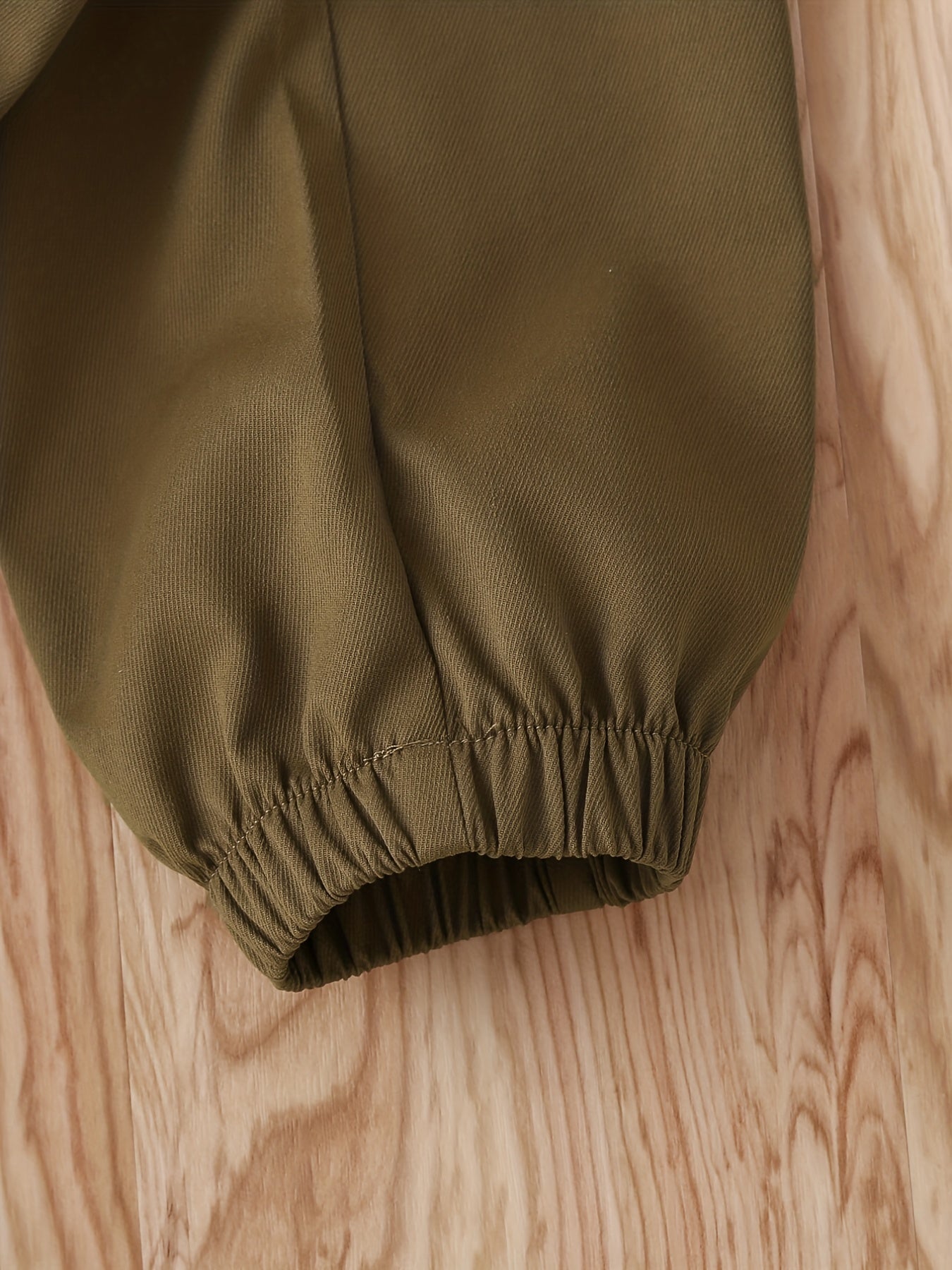 Boys Khaki Cargo Pants with Pockets Spring Fall Outdoor