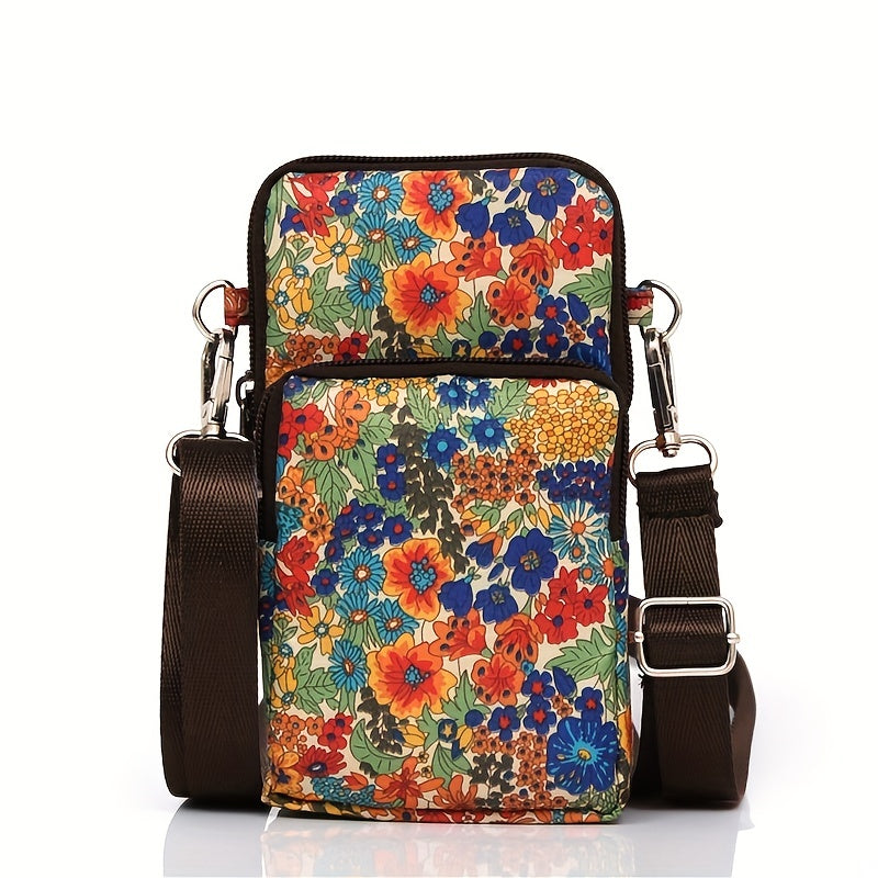 Classic Cell Phone Bag Crossbody Purse Adjustable Strap Zipper
