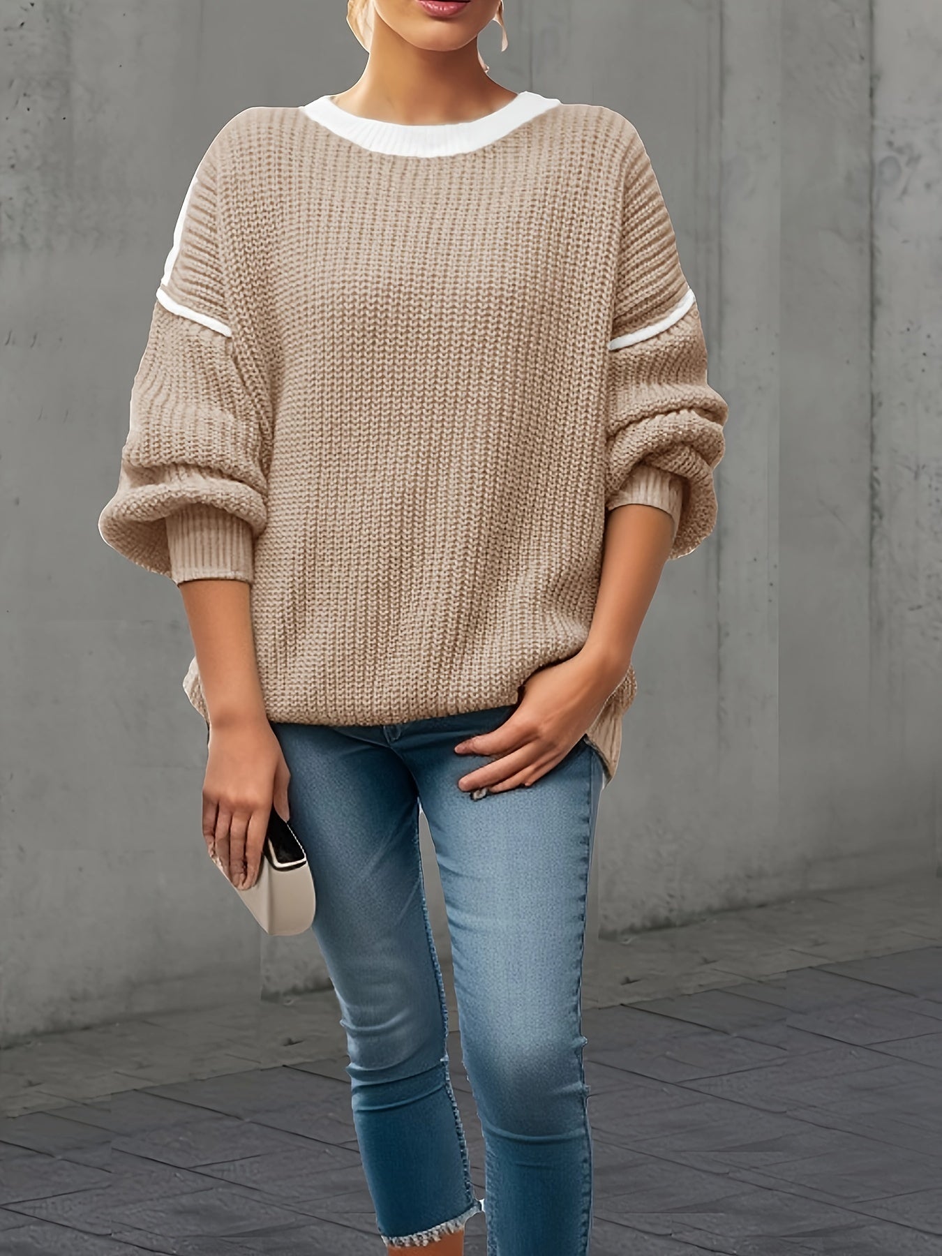 Colorblock Round Neck Jumper