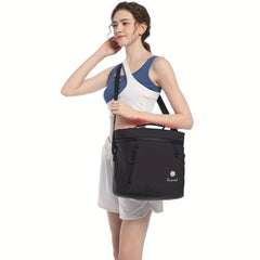 Waterproof Insulated Camping Cooler Bag with Handle and Shoulder Strap