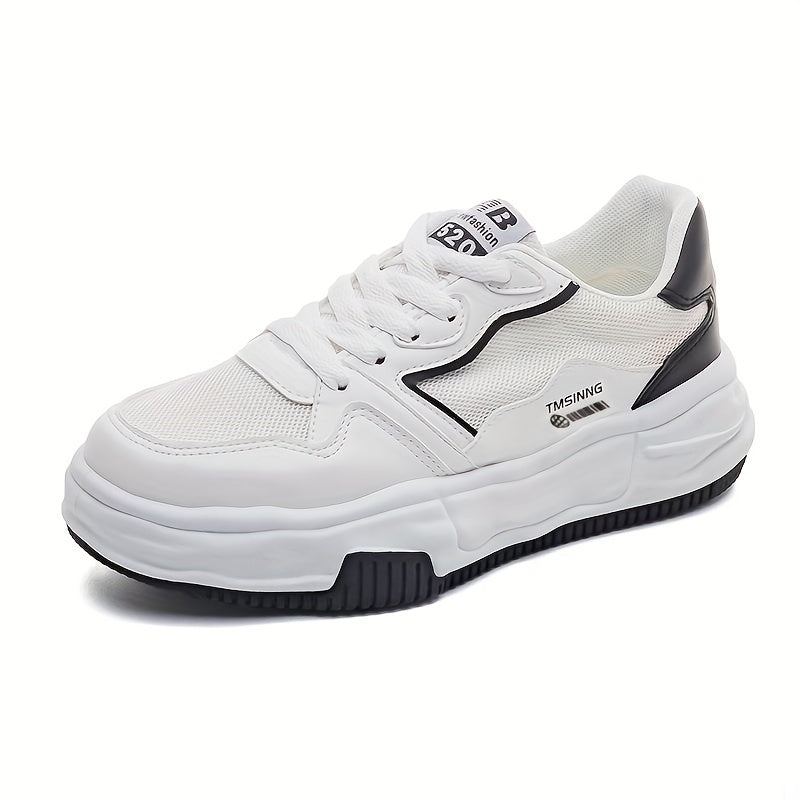 Women's Breathable Mesh Platform Sneakers Casual Slip On Shoes