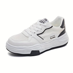 Women's Breathable Mesh Platform Sneakers Casual Slip On Shoes