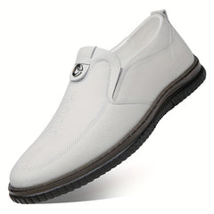 Men's Pointed Toe Loafers Slip On Flat Shoes