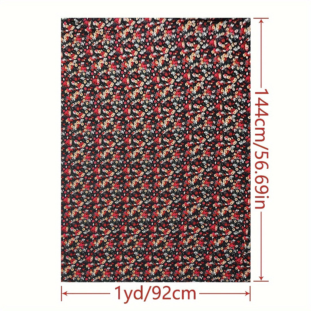 1yd Faux Cotton Fabric DIY Cloth Pants Dress Quilt Covering