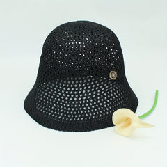 Breathable Crochet Bucket Hat for Women