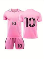 2pc Boys Sports Training Outfit Casual Quick drying T shirt&Shorts&Socks