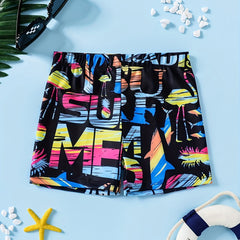 Boys Leaf Swim Trunks Surf Shorts Kids Casual Clothes