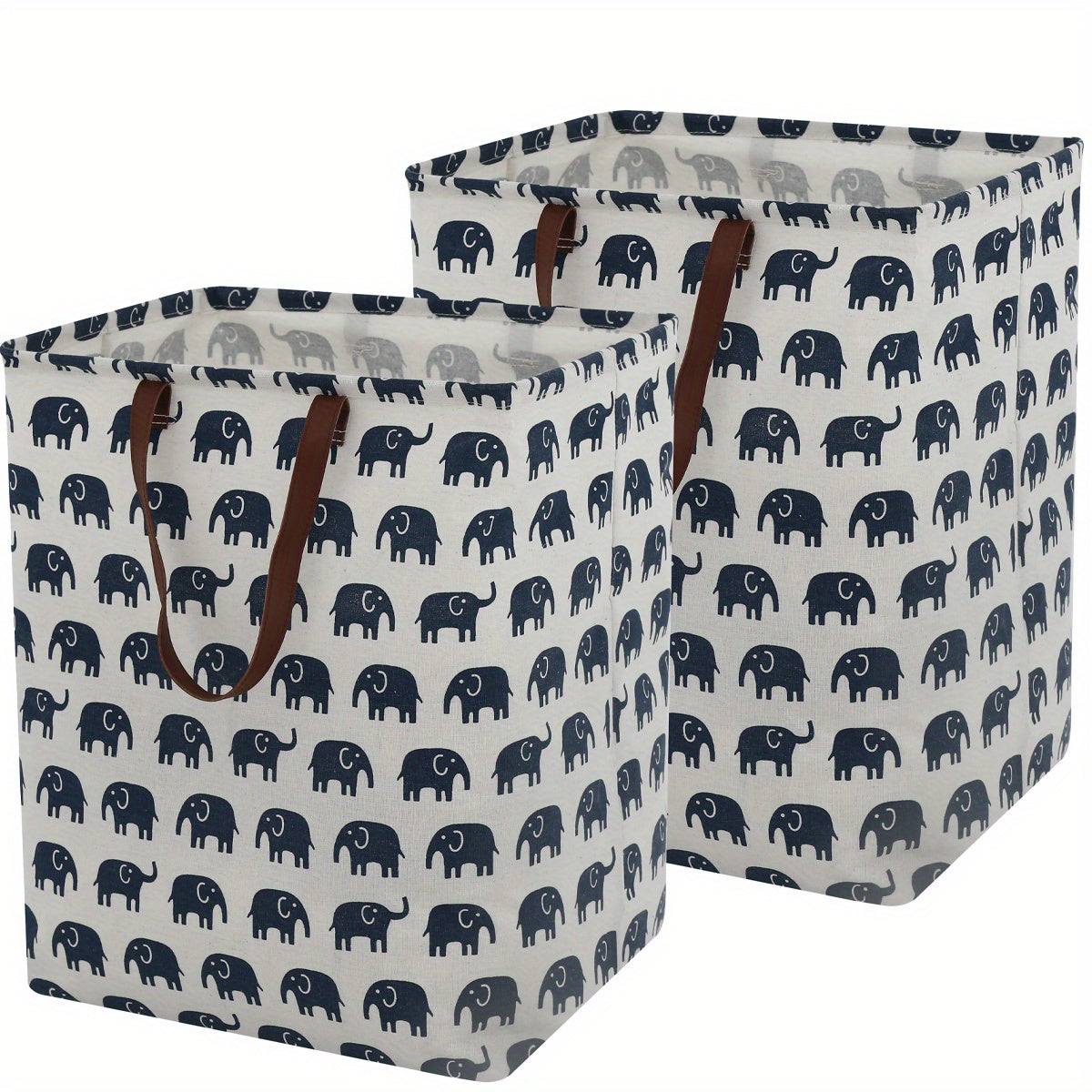 MAQIAO 2 Pcs Laundry Hamper 72L Collapsible Large Square Laundry Basket