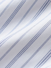 Boys Striped Shirt with Pocket Short Sleeve Lapel Shirt
