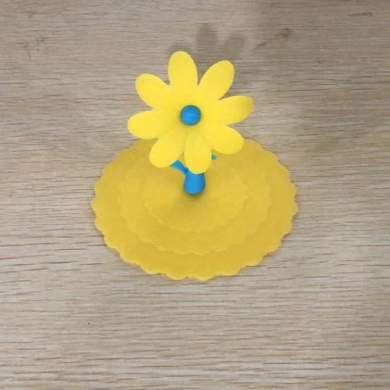 Flower Shaped Silicone Cup Lid - Dustproof & Leakproof Mug Cover