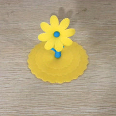 Flower Shaped Silicone Cup Lid - Dustproof & Leakproof Mug Cover