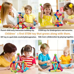 Magnetic Building Blocks Set for Kids - Educational Toy Gift